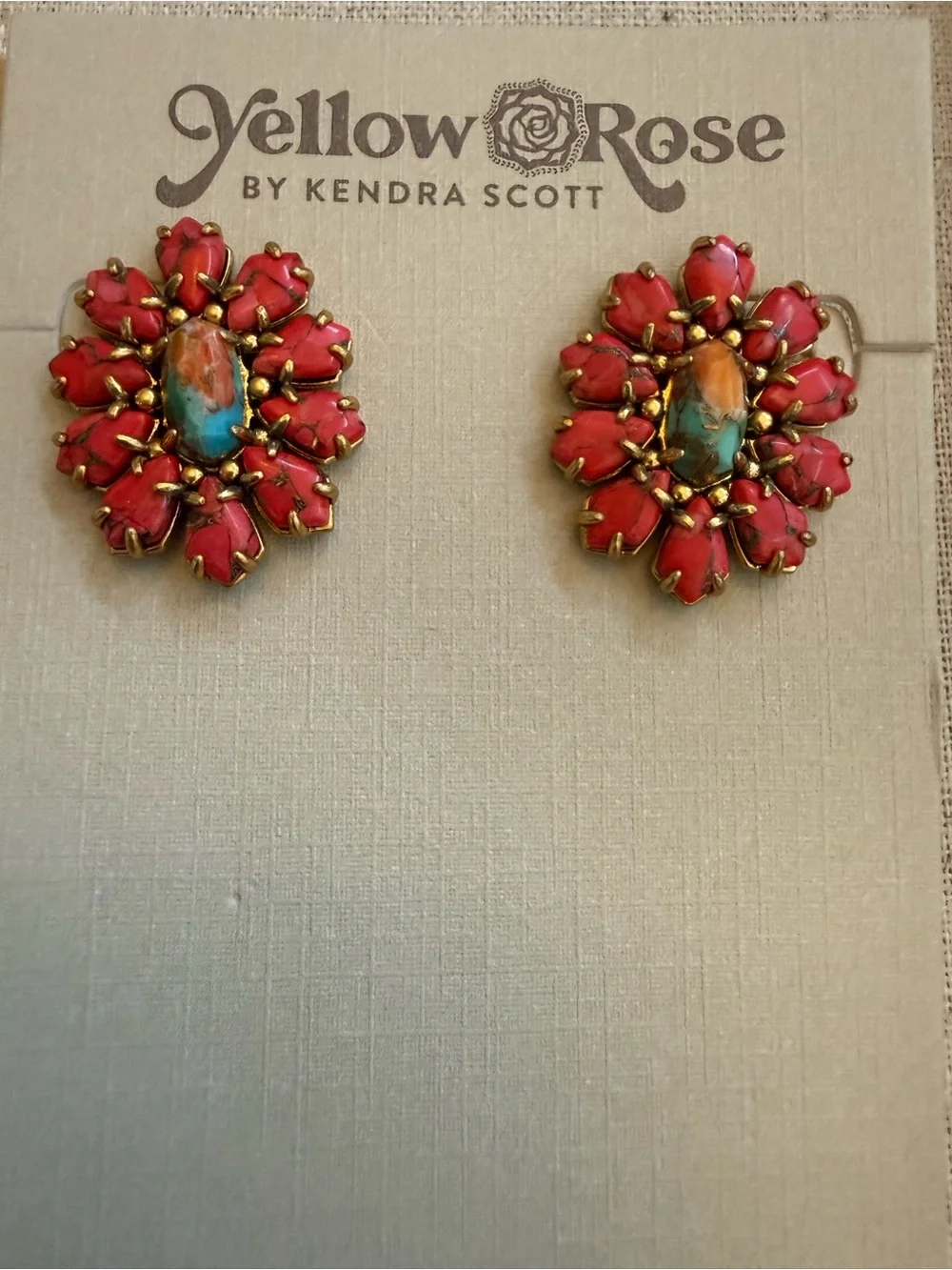 💛KENDRA SCOTT PROTOTYPE YELLOW ROSE SET💛